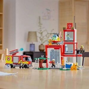 Lego City Fire Station Set 60320 with Garage, Helicopter & Fire Engine